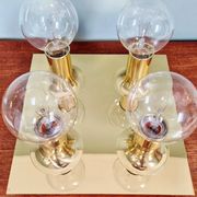Tubular ceiling light in brass, Cosack Leuchten, 1970