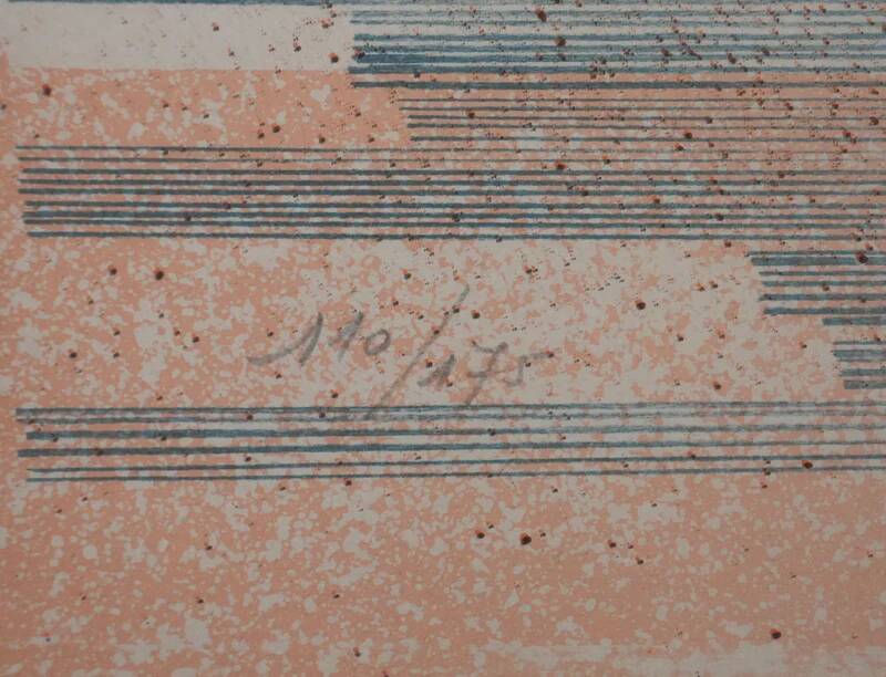 Carul: on horseback, original signed lithograph