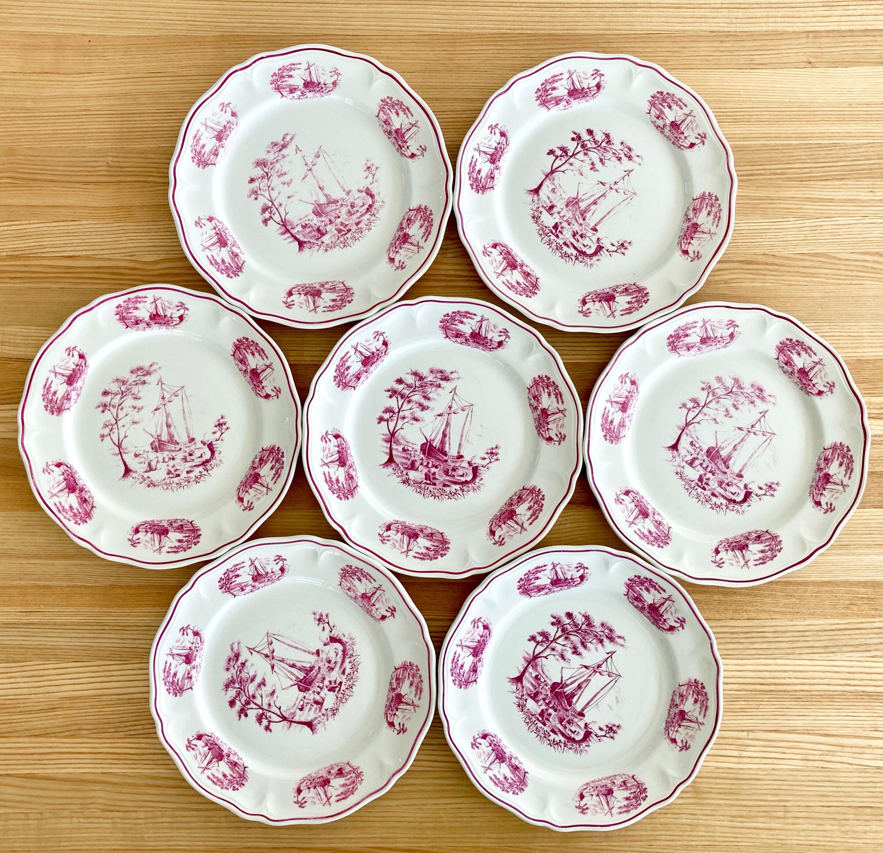 7 plates Orchies Moulin des Wolves