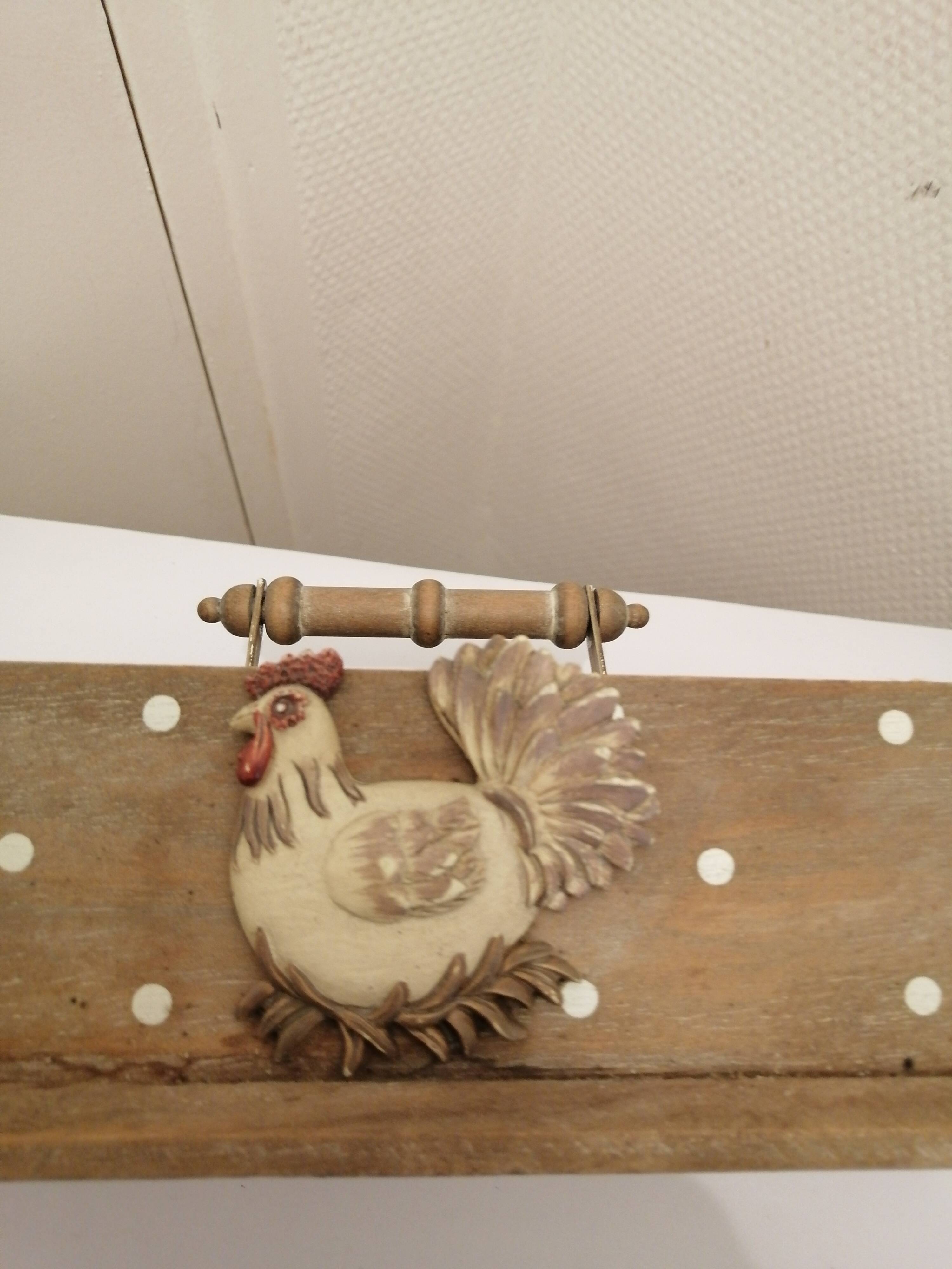 Panier a oeufs ou autres en bois vintage