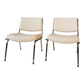 Paire de chauffeuses vintage