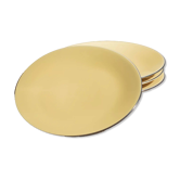 Set of 4 large plates "Dominique"