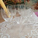 Crystal D'Arques footed glasses