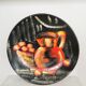 Vintage Hand-Painted Clay Wall Plate: 1970s Yugoslavia Still Life Decor