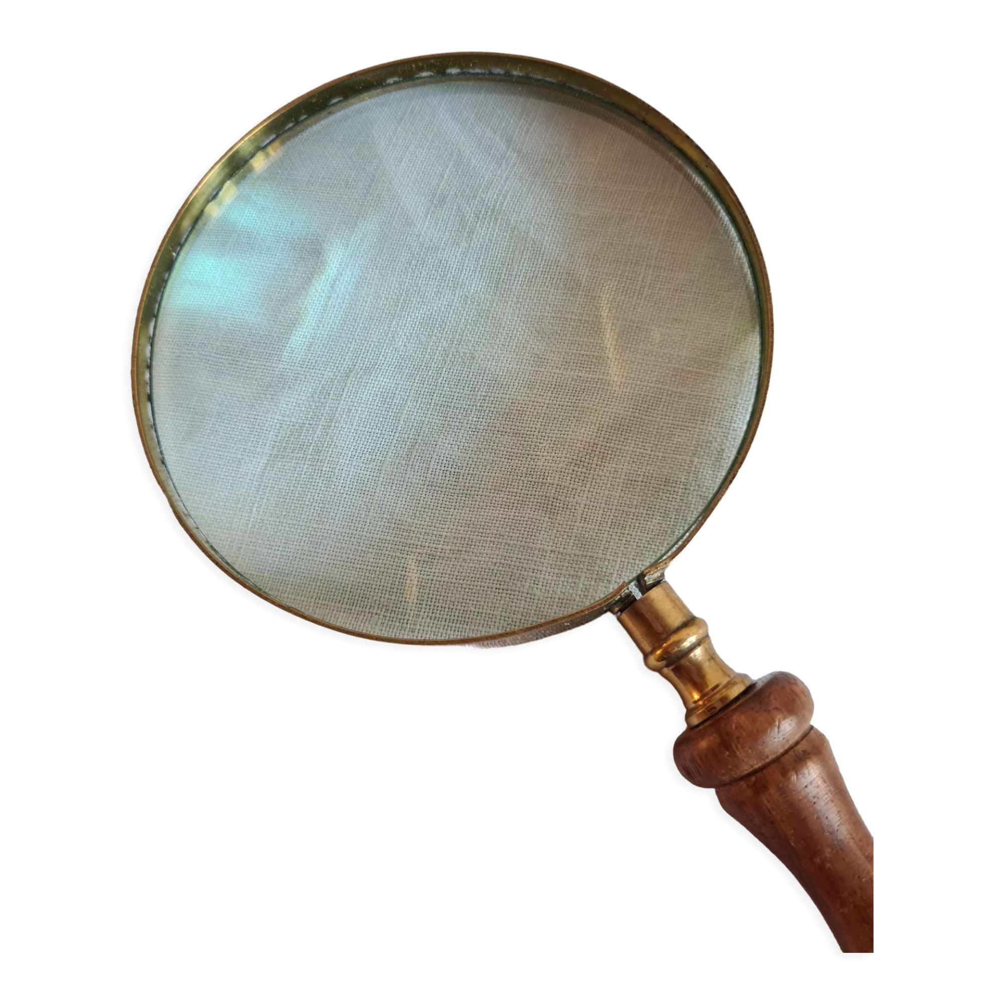 Loupé old wood and brass