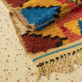 VINTAGE BOUJAD, BERBER RUG, 105 X 248