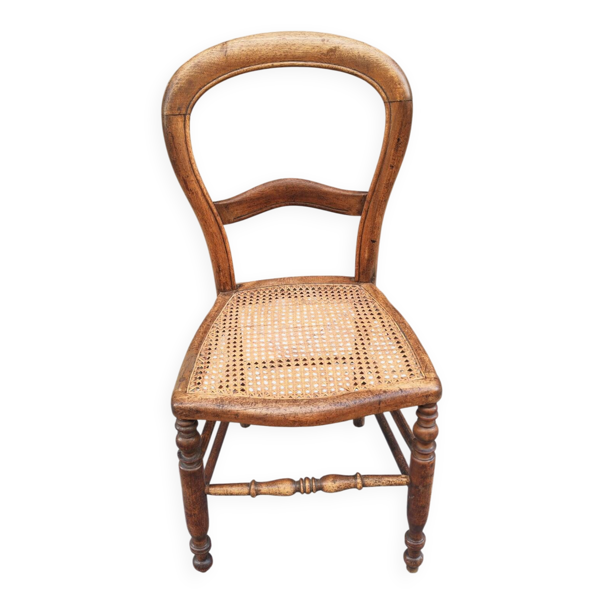 Louis Philippe style chair in walnut, 1900.