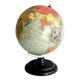 Mid-century globe by Paul Räths, political globe with bakelite base