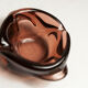 Cendrier Murano rond forme atypique violet rose 1950