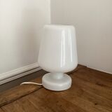 White glass mushroom lamp