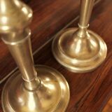 Brass torch candle holders