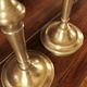 Brass torch candle holders