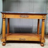 Empire console with columns