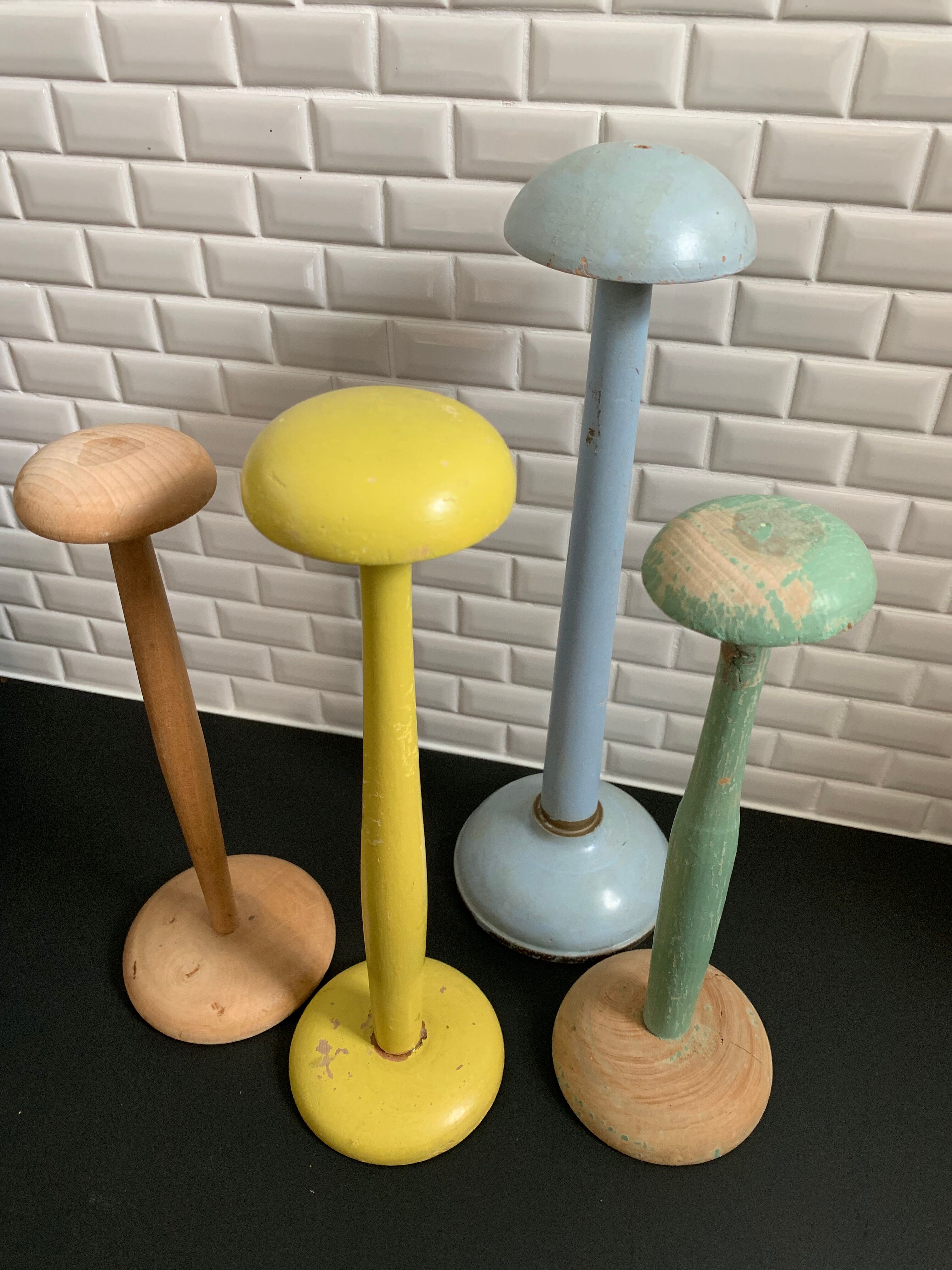 Vintage wooden hat doors