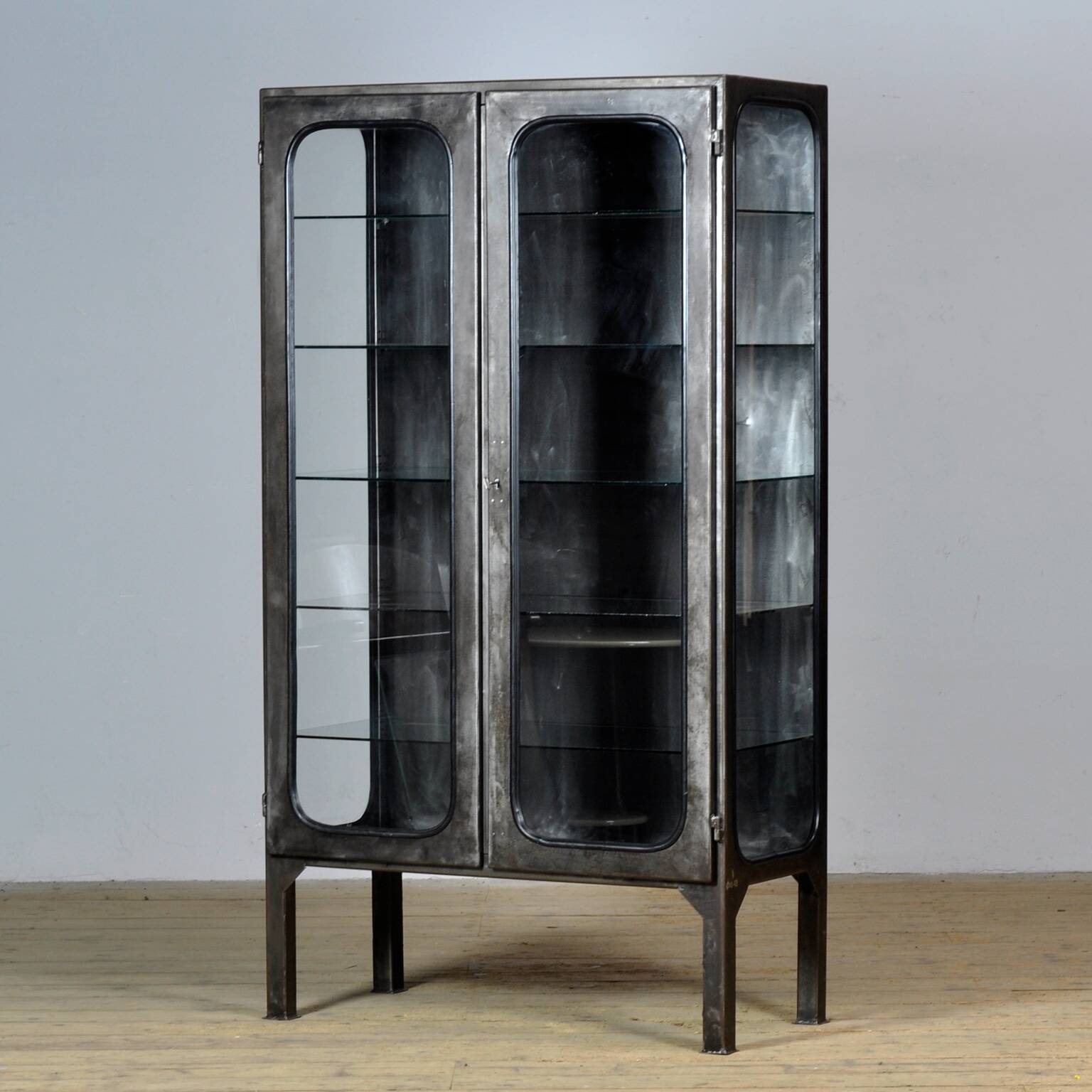 Polished medical cabinet, 1970s