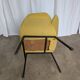 Vintage Mid-Century Modern Yellow Fabric Armchair - Alvin Lustig Style