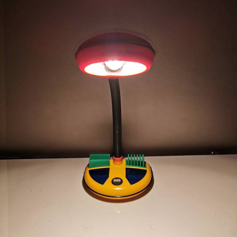 1980s plastic desk lamp