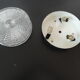 Glass and metal ceiling light