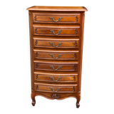 Louis XV style chest of drawers in solid wood from the 20th century