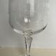 6 Engraved crystal water glasses