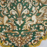 Decorated plate signed Barrielle vintage