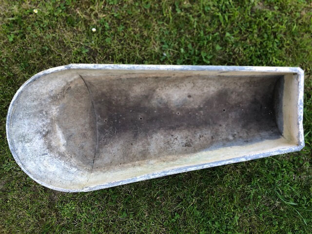 Ancient zinc bathtub