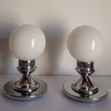 Pair of vintage bedside lamps