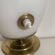 Vintage 1960s tripod lamp opaline mid-century design - 34 cm