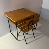 Children's desk from the 50s Jacques Hitier style