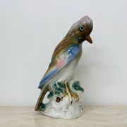 Lampe à parfum vintage en porcelaine oiseau, années 1950