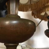 Pair of Auguste Moreau bedside lamps