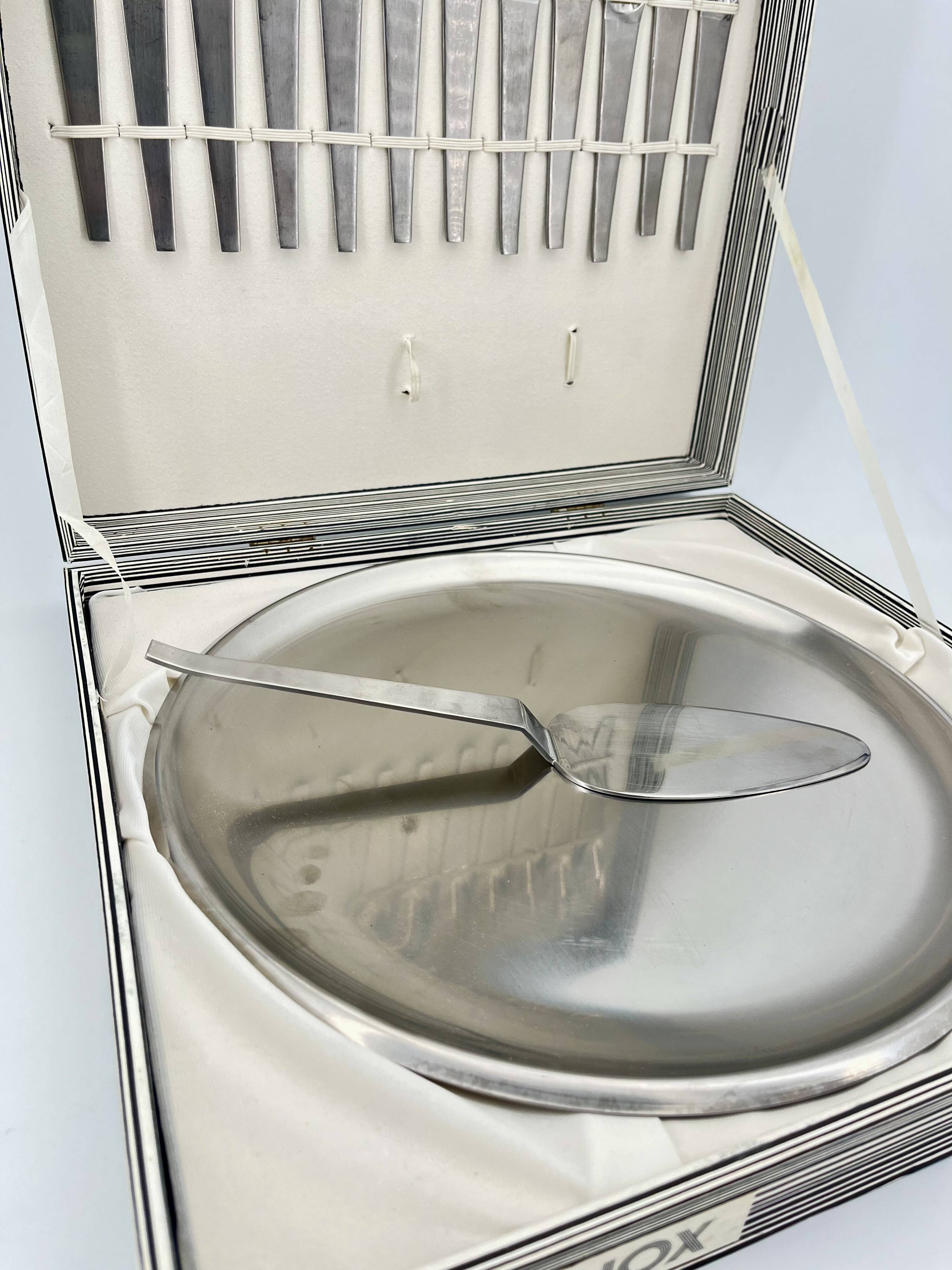 Vintage Carl Auböck Morinox Dessert Set cutlery, Tableware, Italy, 1950s