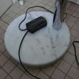 Floor lamp 5 branches inox base marble