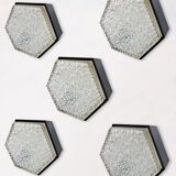 Vintage Dutch ceiling wall light B1092 Raak 'Hexagon'