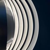 Mid-century modern moon pendant lamp from East Germany by Verner Panton for Erjoka, 1960s.