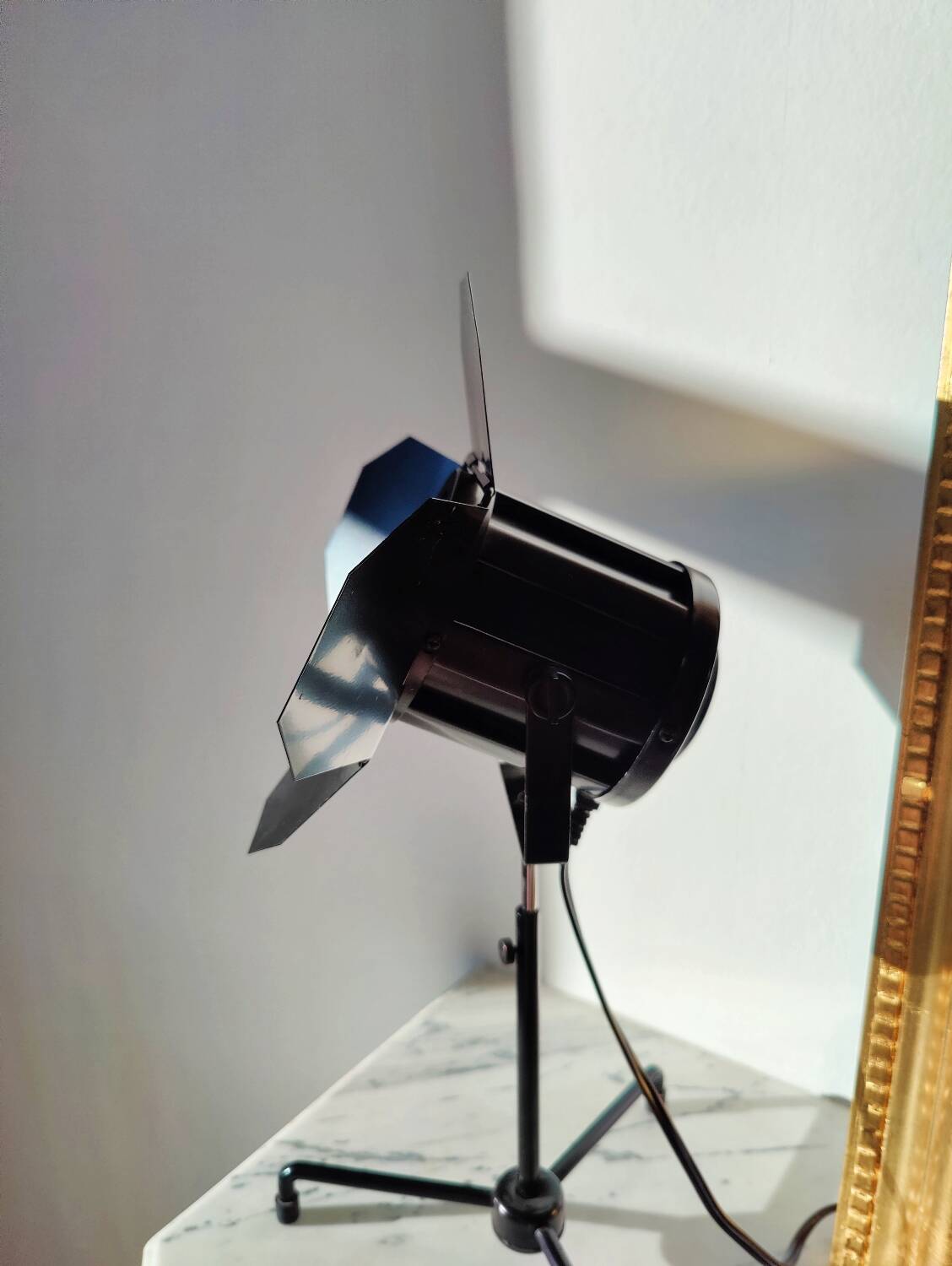 Vintage black projector lamp