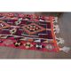 1970s Vintage Turkish Hand-Knotted Wool Cotton Purple Runner Rug 83x310
