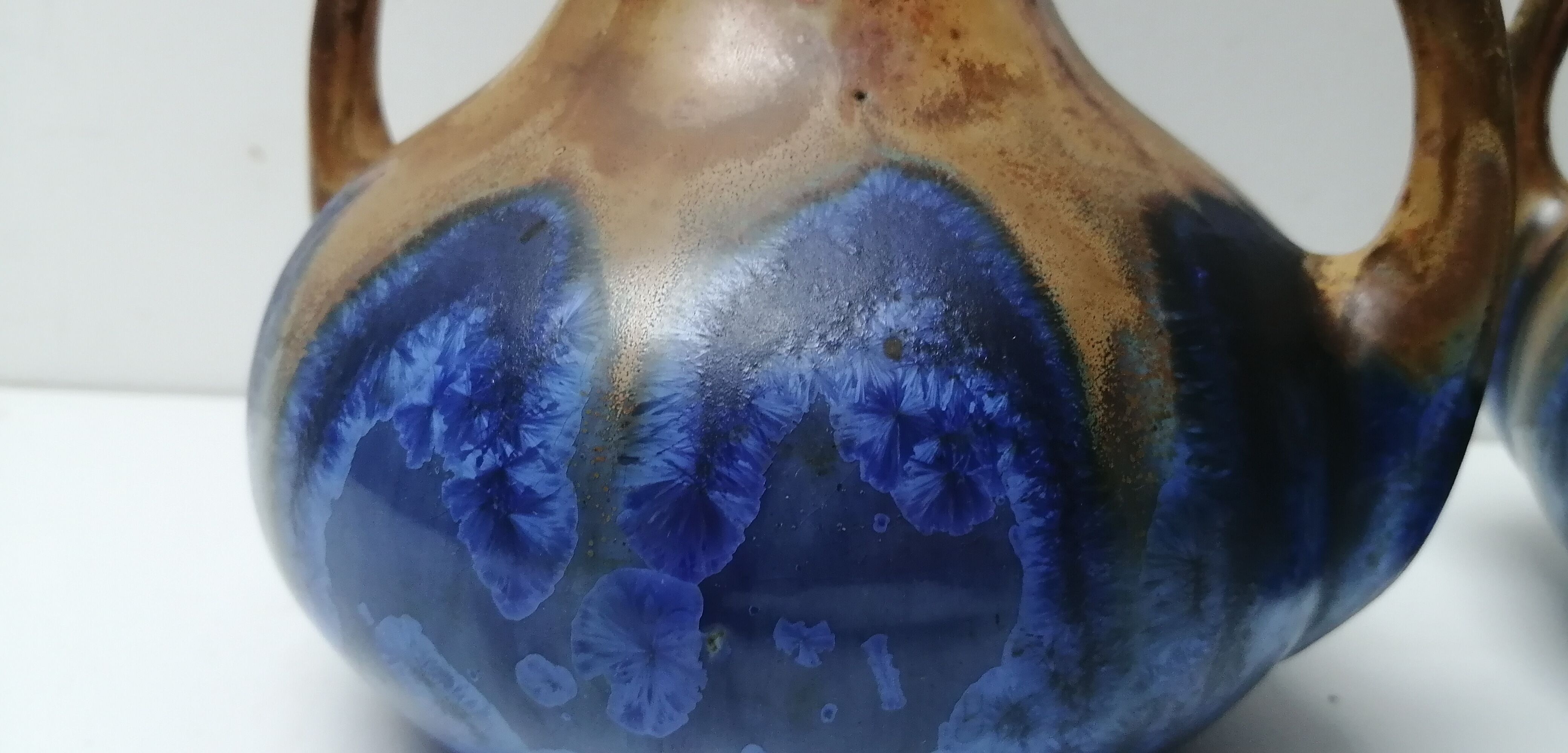 Pair of art deco vase in G. Méténier's Gannat sandstone