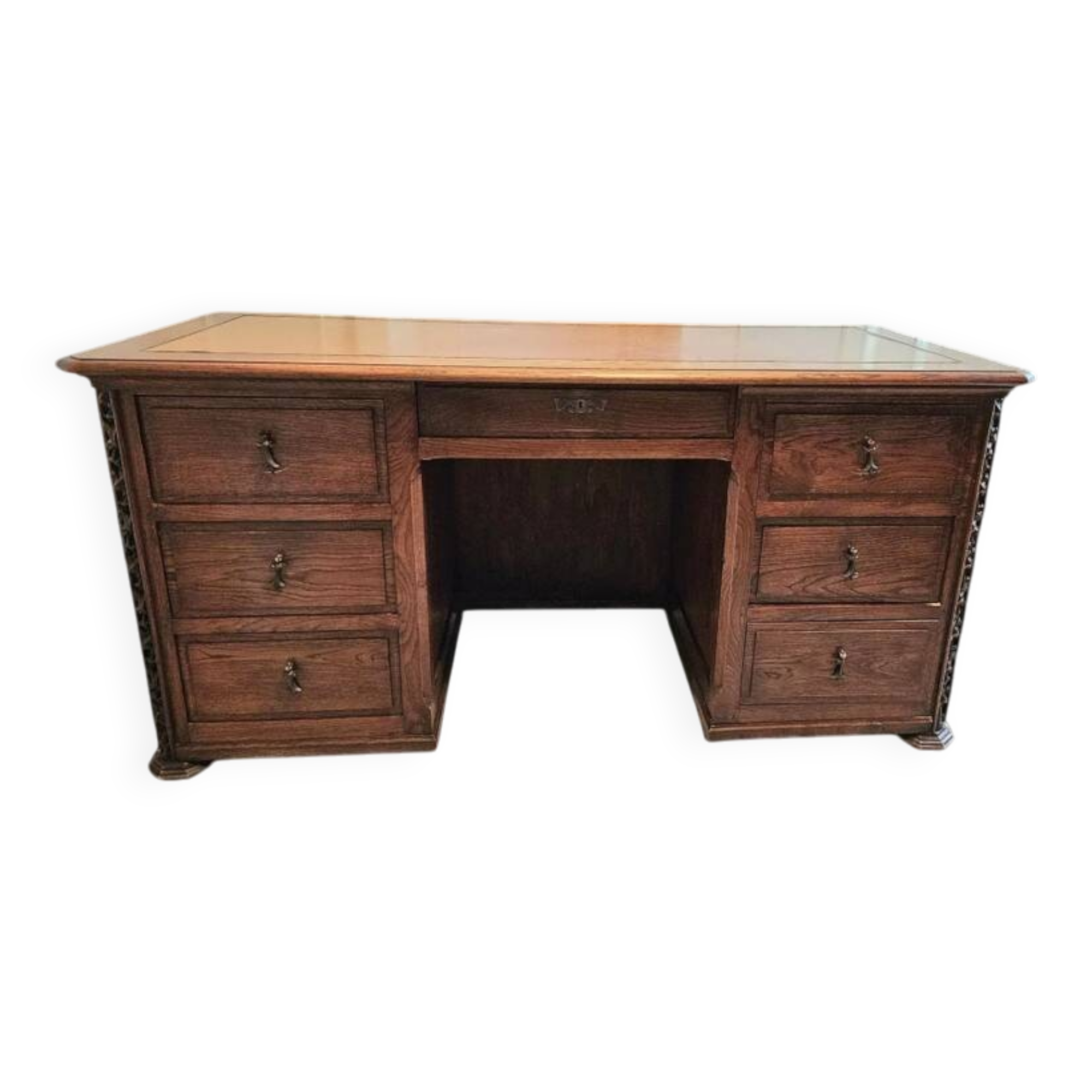 Breton oak desk