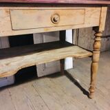 Red console table on top