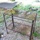 Vintage smoked glass console table from the 1970s