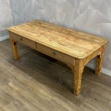 Solid stripped pine farmhouse coffee table