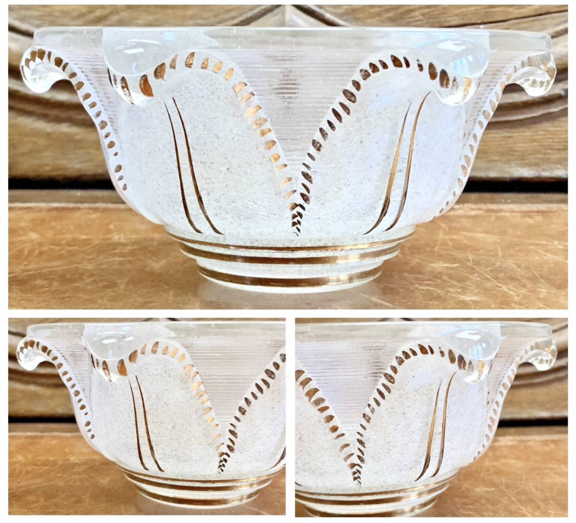 Old small Art Deco lamp 1930 golden basin Ezan one