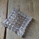 Empty pocket Ashtray Glass Molded tile shape Old Vintage