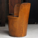 Trunk armchair Kubbstol Suede 1900