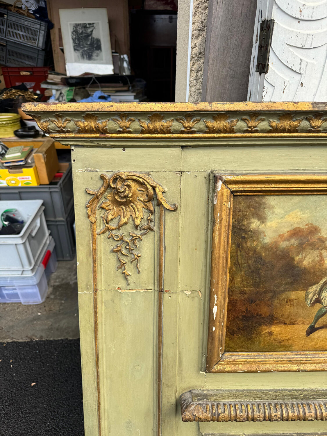 Louis XV trumeau mirror