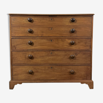 English bureau chest of drawers