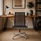 Charles Eames High-Back Aluminium Group Swivel Chair by ICF, Italy – Black