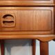 Danish beside tables in teck 2 drawers, scandinavian 1960