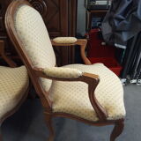 Pair of Louis XVI style armchairs